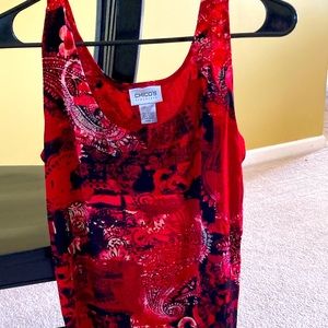 Chicos sleeveless traveler’s blouse